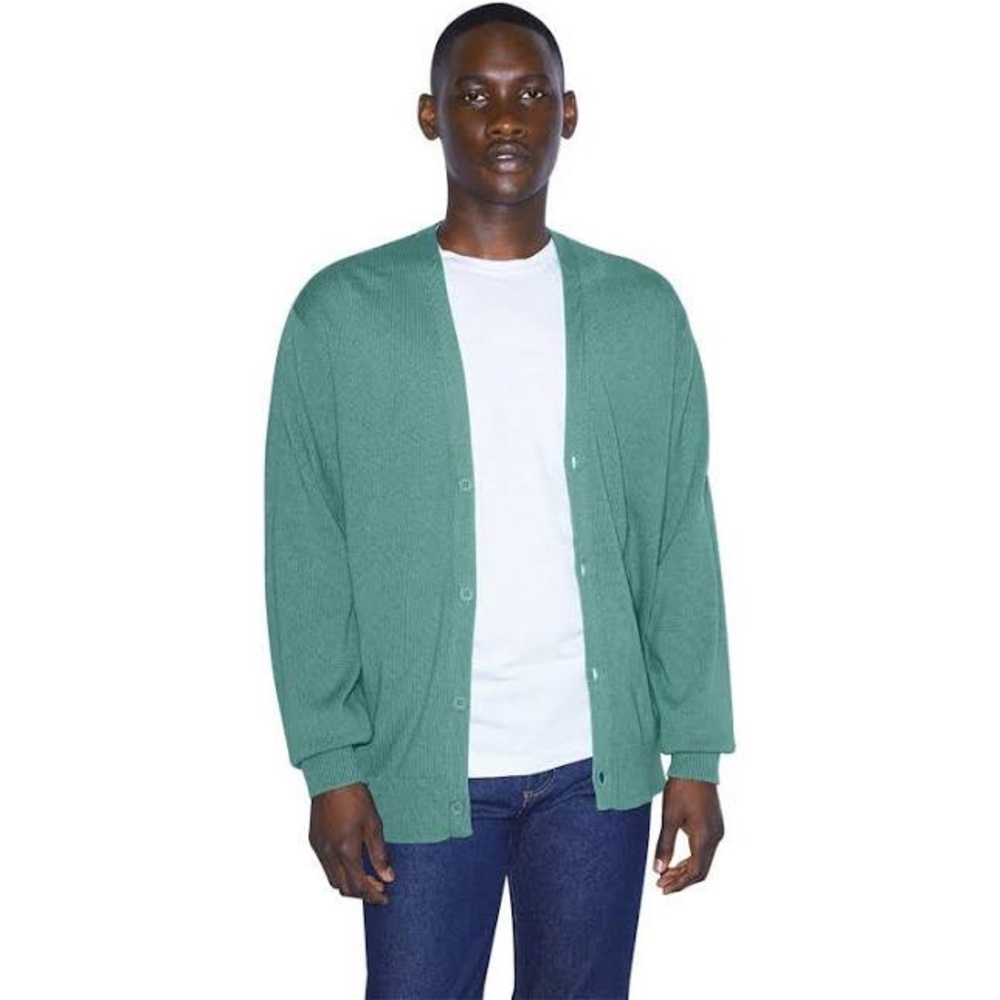 American Apparel Basic Knit Long Sleeve Cardigan, Medium